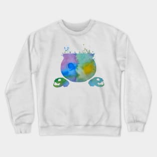 Cauldron and cat skulls Crewneck Sweatshirt